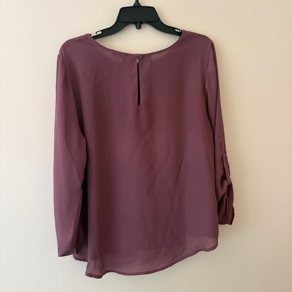 Lily White Dusty Purple Blouse - Picture 2 of 4